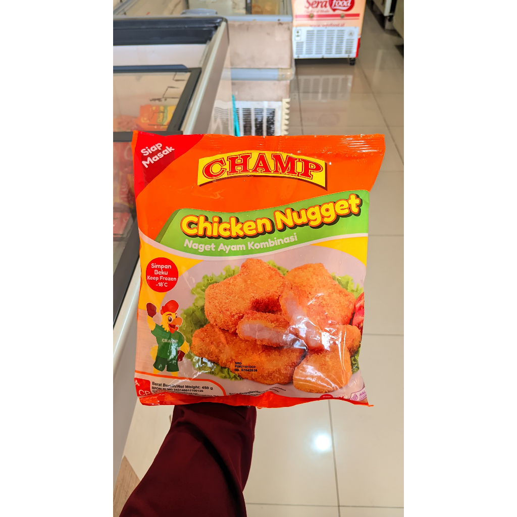 

Champ Nugget Ayam 450 / Nuget Ayam /kemasan baru