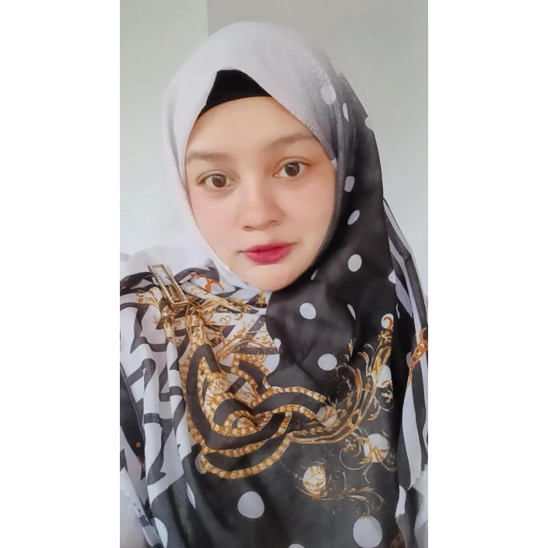 HIJAB VOAL MOTIF POLKADOT TERLARIS