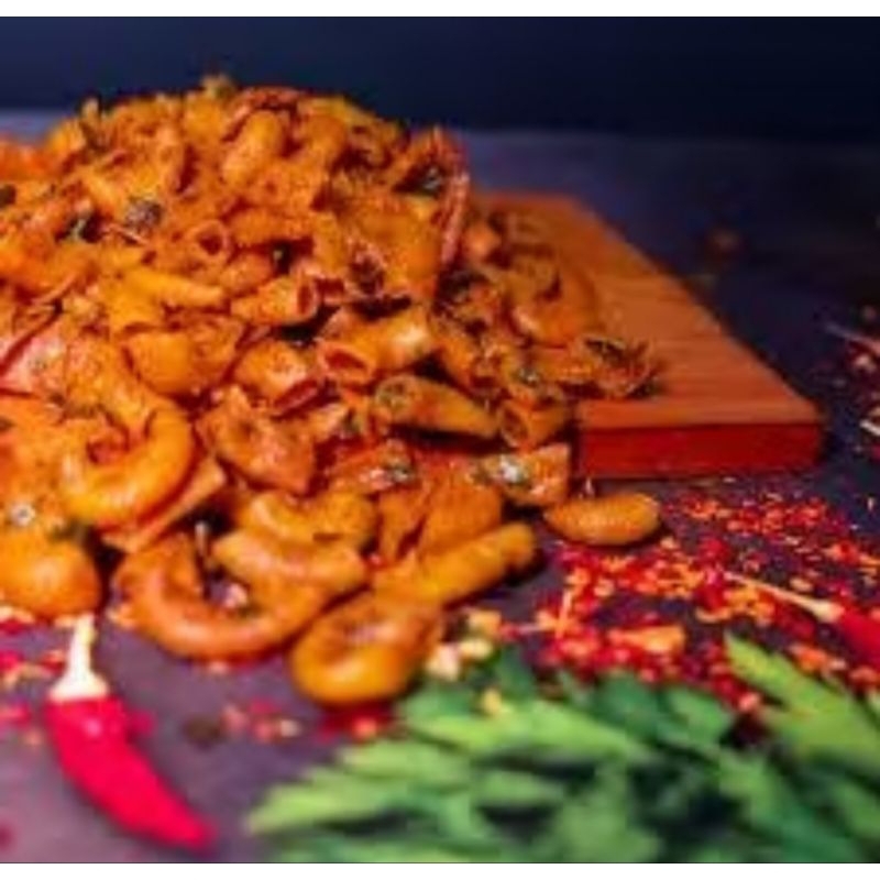

makaroni pedas daun jeruk