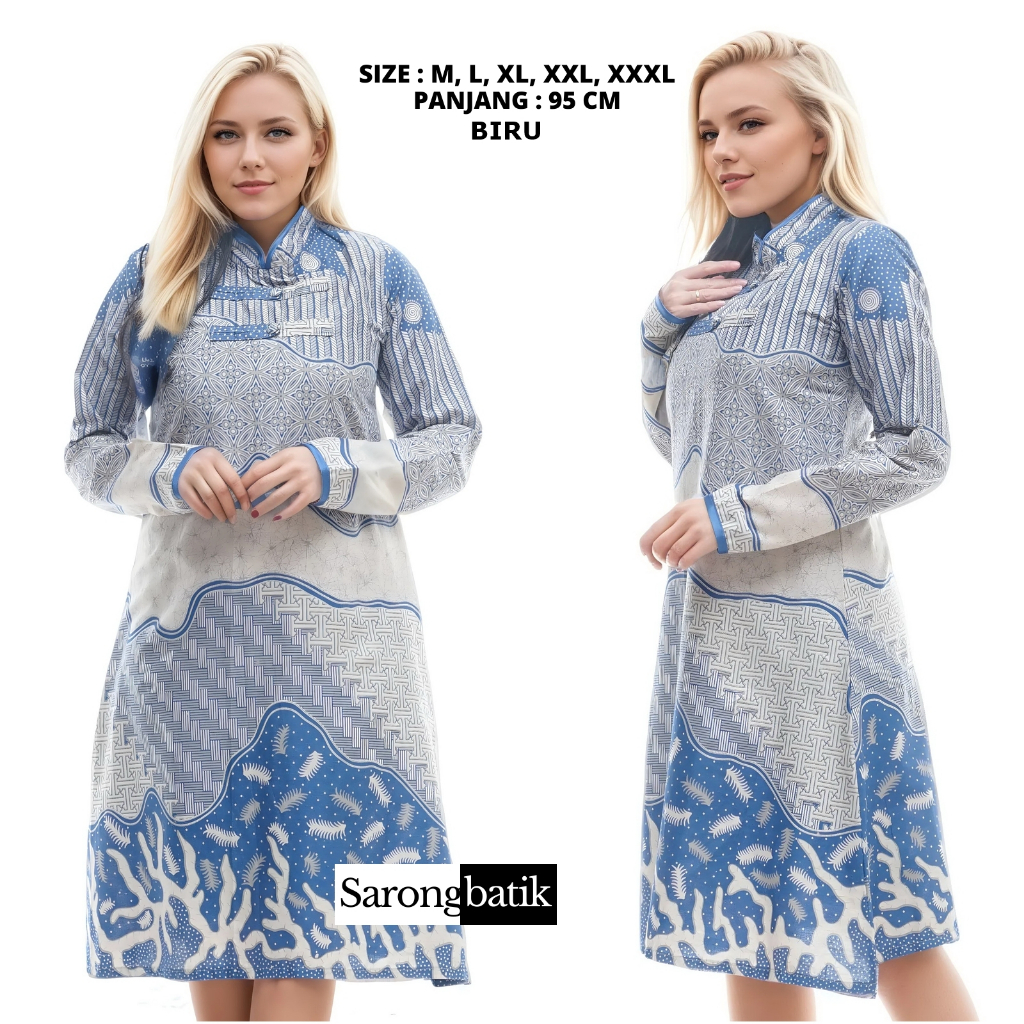 Atasan Tunik Batik Wanita Qonita TB0074SB