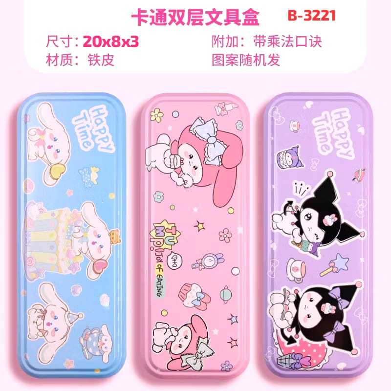 

V2_KOTAK PENSIL NO:B-3221 MOTIF KOTAK PENSIL ANAK SEKOLAH SANRIO ESTETIK MOTIF KARTUN MURAH