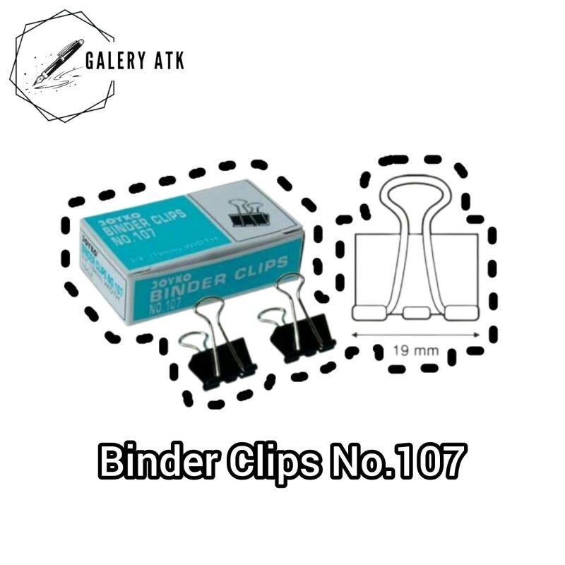 

BINDER CLIP JOYKO No.107 | PAPER CLIPS JOYKO