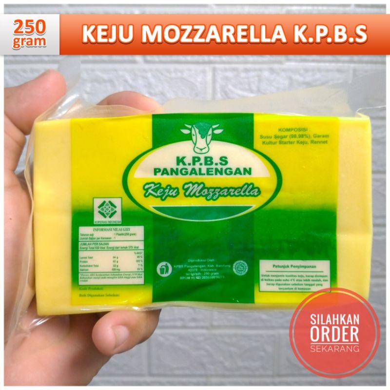 

RB Keju Mozarella KPBS Pangalengan 250gr / Keju Moza Asli