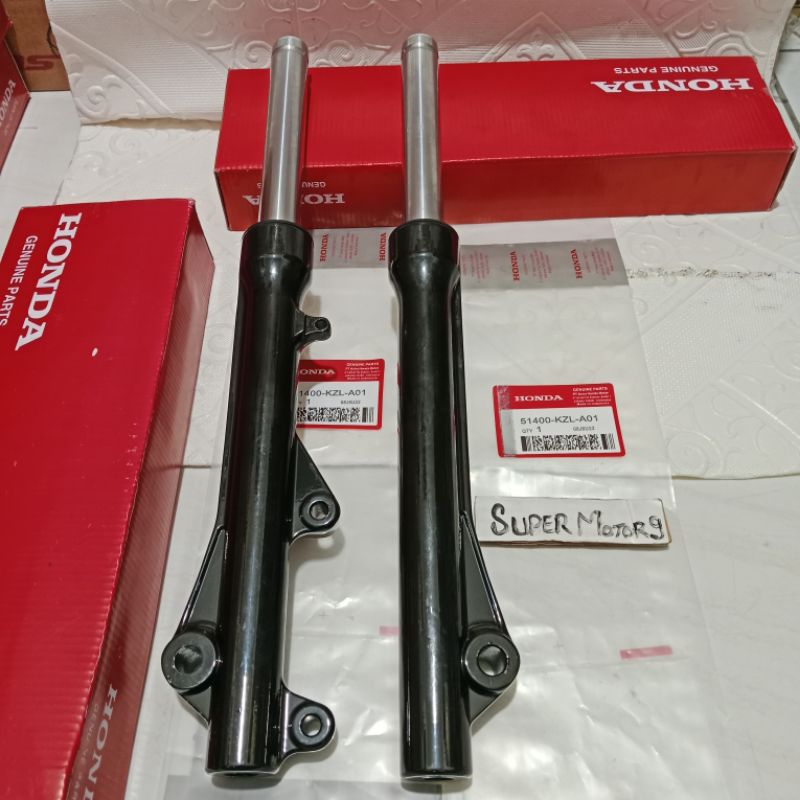 Shock Depan+Tabung Honda Beat Karbu Beat Karbu 2010-2012 sepasang kanan kiri tinggal pasang (KZL)