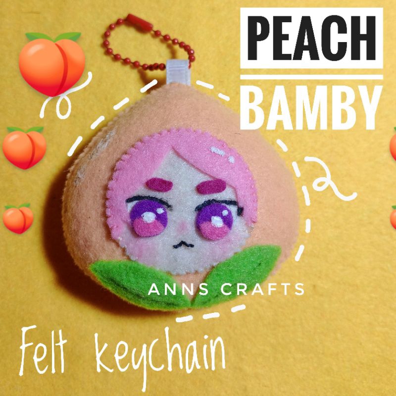 PLAVE Bamby Peach Keychain