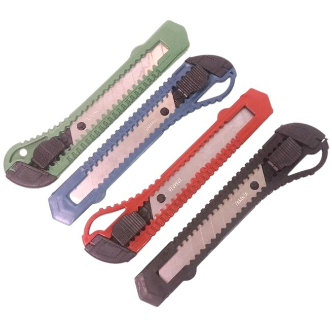 

(BY) Pisau Cutter Yamata Harga 1 PCS Warna Doff Kater Ukuran Besar Pemotong Dus Kertas Plastik