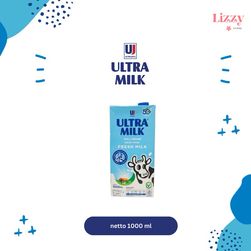 

Ultra Milk Susu Fresh Milk Full Cream Ultra Jaya 1000ml