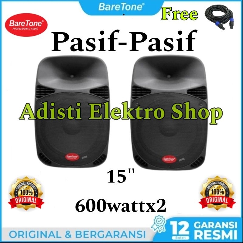speaker pasive 15 inch baretone max15mw max-15mw 600watt speaker pasif baretone 15inch max-15mw orig