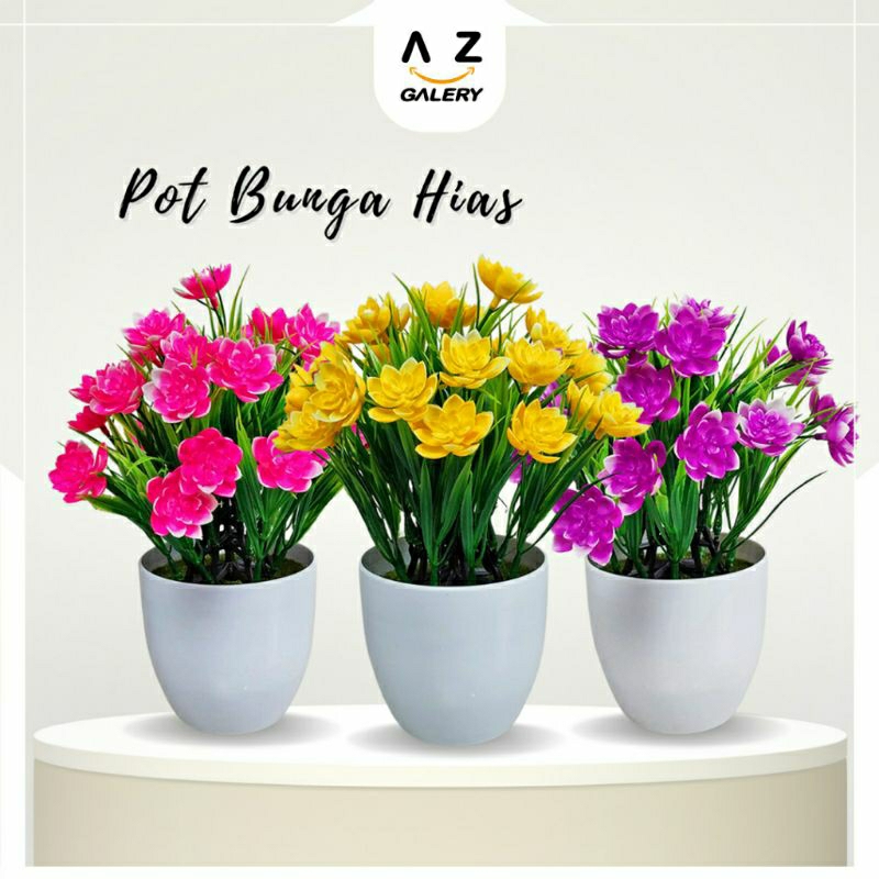 Tanaman bunga pelastik Hias pot bunga kering dekorasi artificial flower