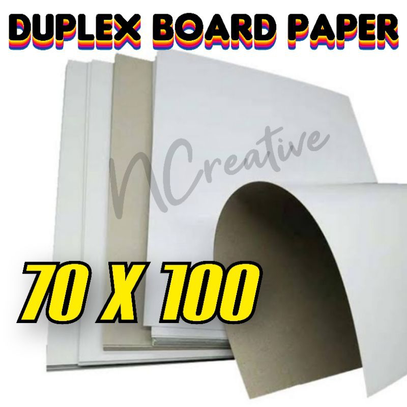 KERTAS DUPLEX BOARD PAPER TEBAL GRAMATUR 250 310 350 UKURAN PLANO 70 X 100 CM GROSIR MURAH BANDUNG