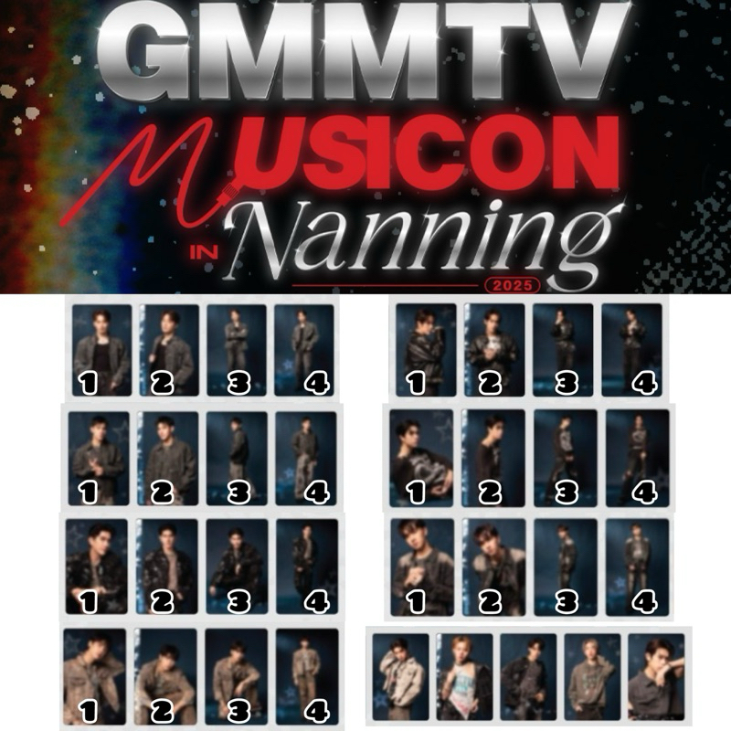 [READY SIAP KIRIM] GMMTV MUSICON NANNING PHOTOCARD KRIST NANON PHUWIN DUNK PERTH FOURTH SEA LYKN