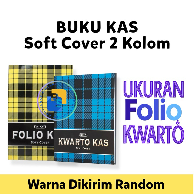 

Buku Kas KIKY 2 Kolom Soft Cover Folio & Kwarto isi 80 Lembar - 1 Buku