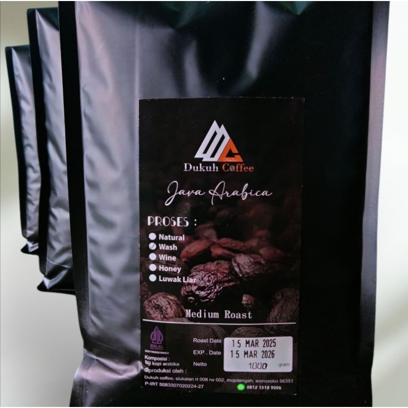 

Biji kopi bubuk arabica 1kg roasted beans kopi arabica wonosobo