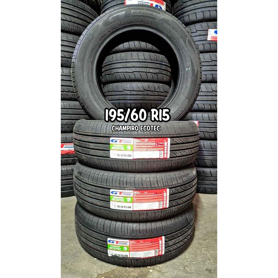 Ban Mobil GT Radial CHAMPIRO ECOTEC 195/60 R15 ban murah ring 15 195 60 tubeles