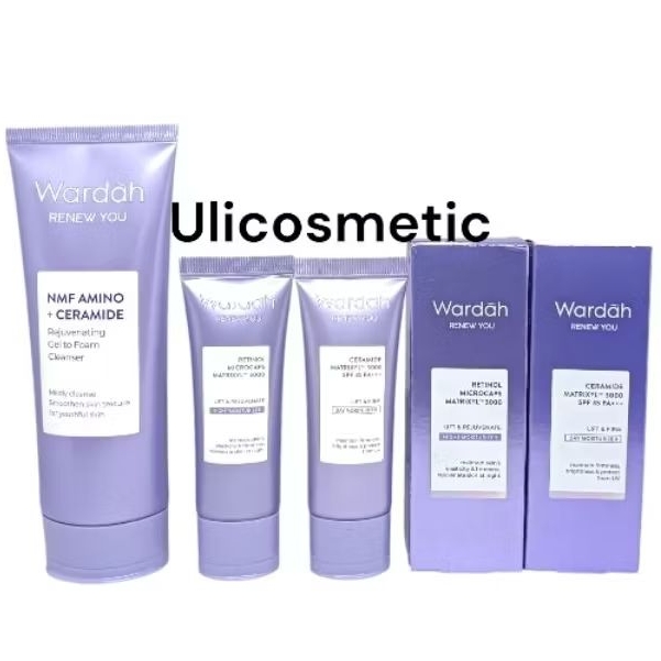 Wardah Renew you  paket skincare isi {3 pcs}//Day Cream//Night Cream//Face Wash