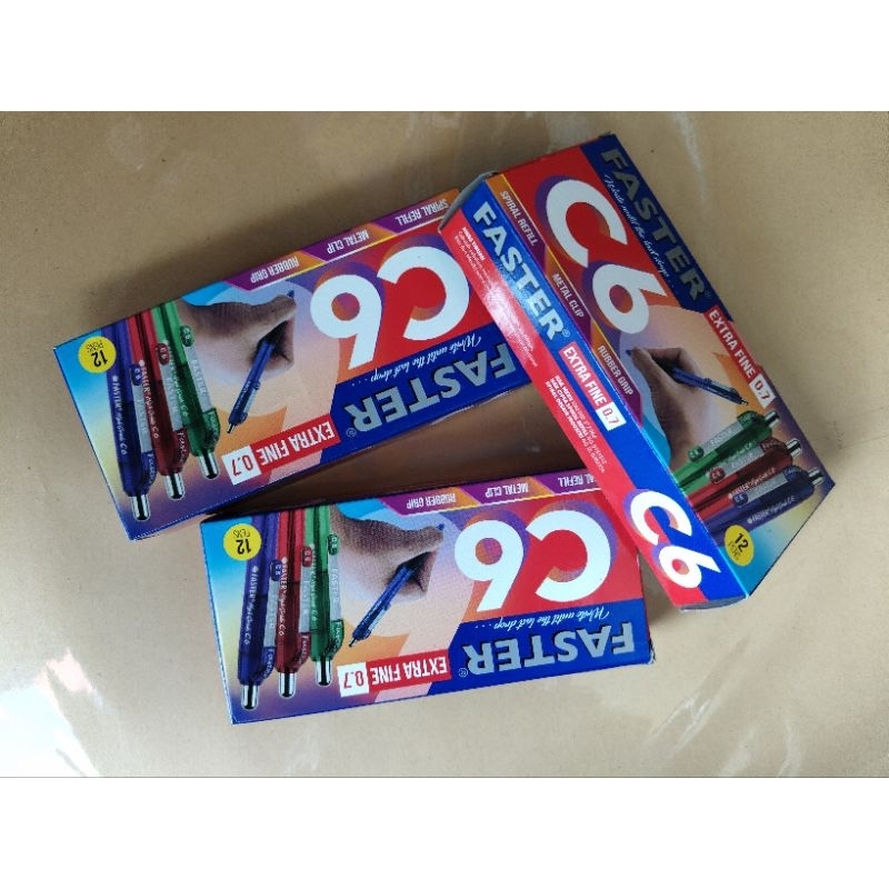

PULPEN FASTER ORIGINAL 0'7mm isi 12 pcs per pack