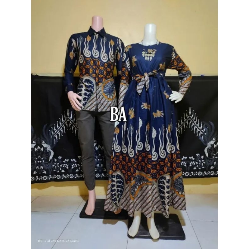 GAMIS COUPEL PASANGAN TERLARIS JUMBO BATIK SARIMBIT BAJU WANITA BATIK PASANGAN MOTIF TERBARU BATIK