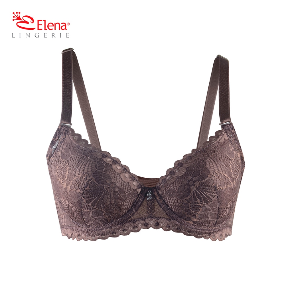 Elena Bra 24448 Cup D Jumbo Besar Busa Tipis Pakaian Dalam Wanita Bh Basic 36D - 42D