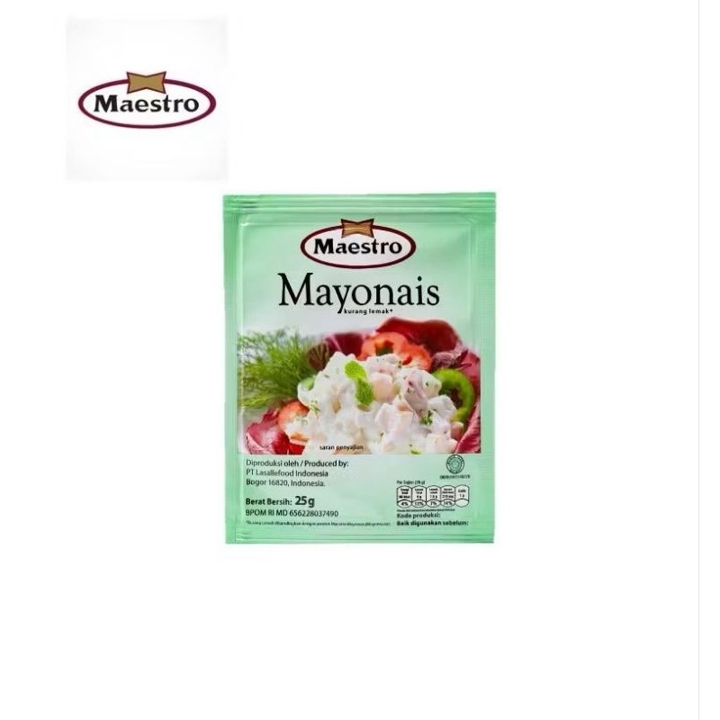 

Maestro Mayonnaise Sachet 25 gr