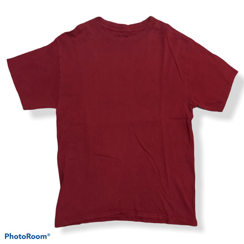 Blank Tee Hanes Kaos Polos Merah size M