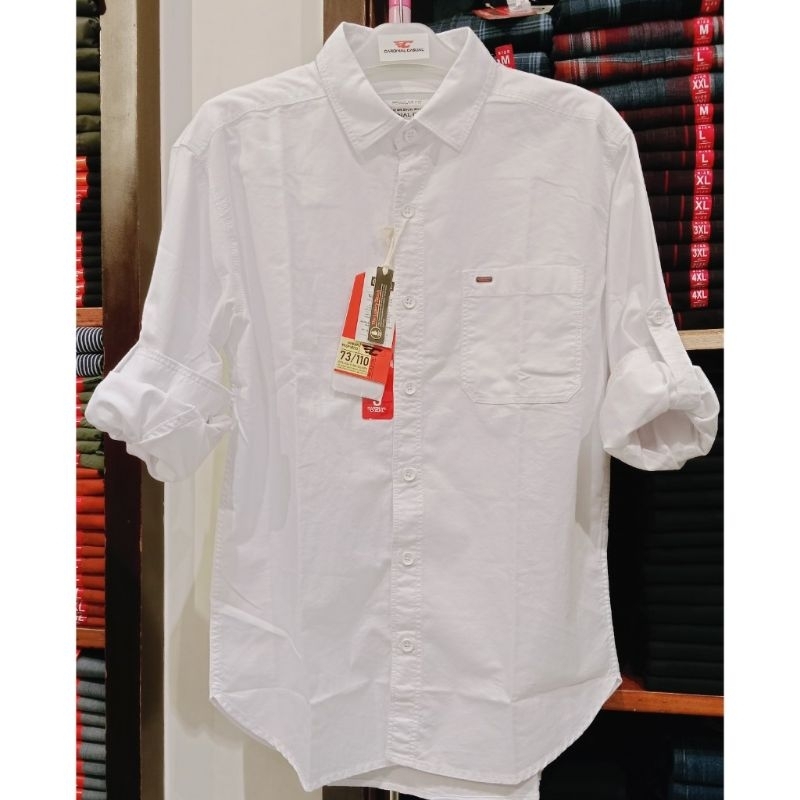 Kemeja panjang pria Cardinal casual original mens EAKAR01629J 08A atasan pria kemeja pria putih keme