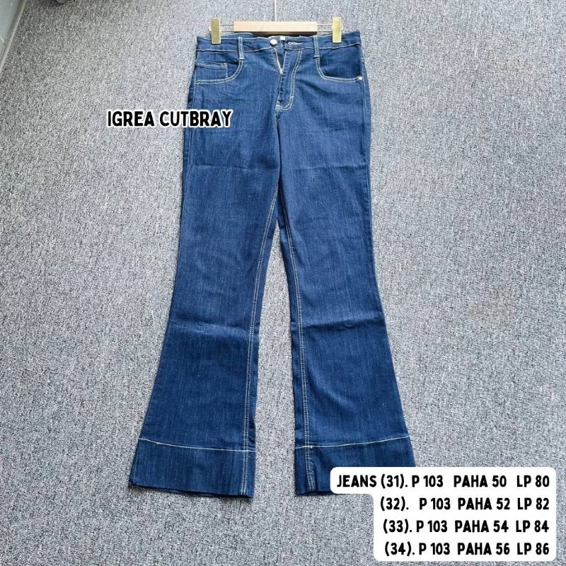 Igrea Cutbray // Celana Bahan Jeans