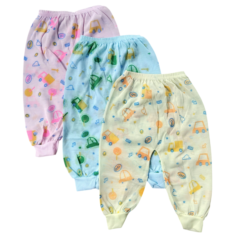 1 Lusin 12 Pcs Celana Panjang Bayi Baru Lahir Newborn Warna Lusinan