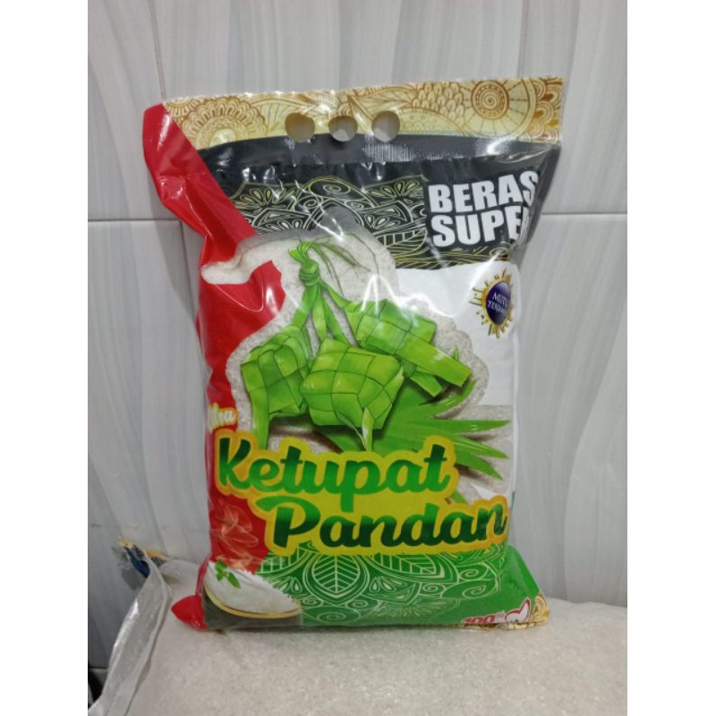 

Beras Super Premium Cap Ketupat Pandan Kemasan 5 kg