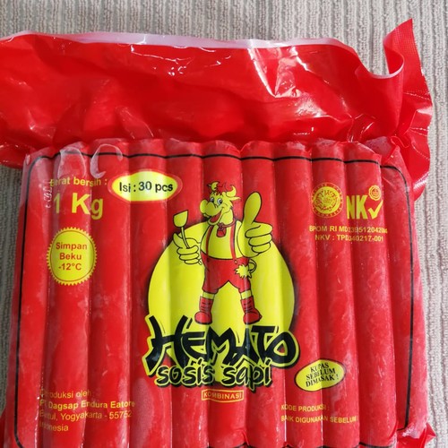 

Hemato Sosis Sapi Kombinasi 1Kg isi 40pcs
