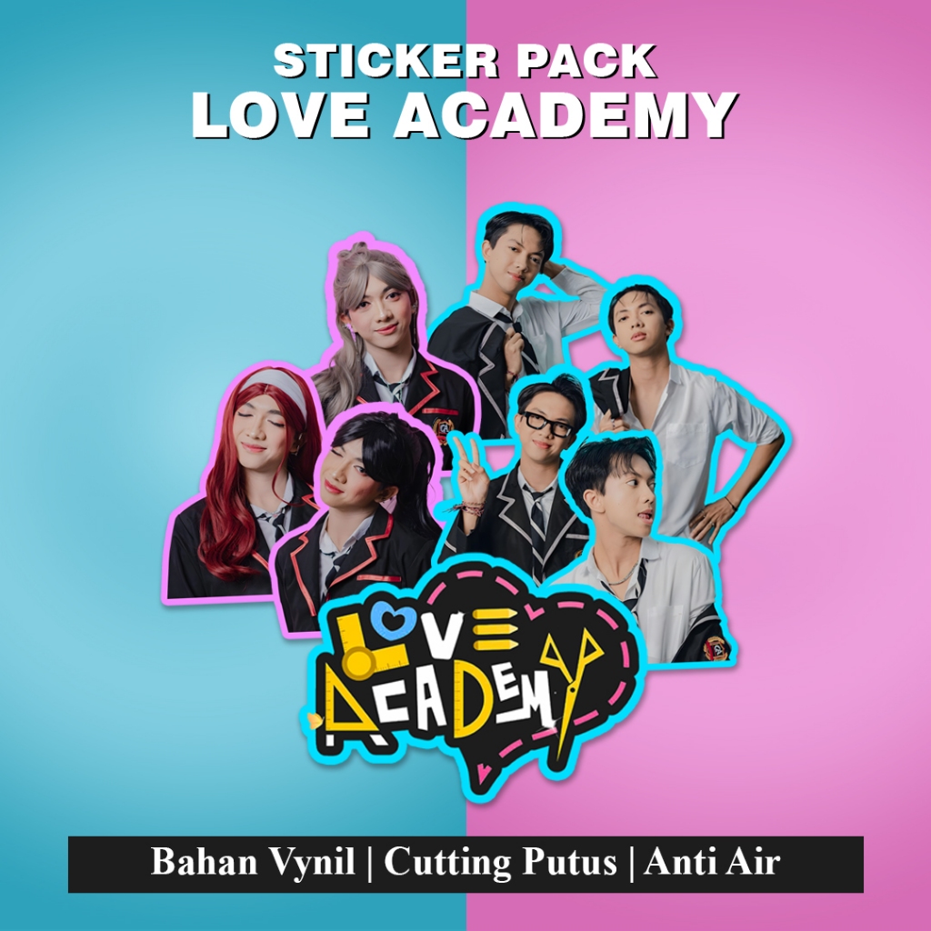 STIKER PACK LOVE ACADEMY SPTRAKORI/KORIZEN/STIKER VYNIL-ISI 8 STIKER