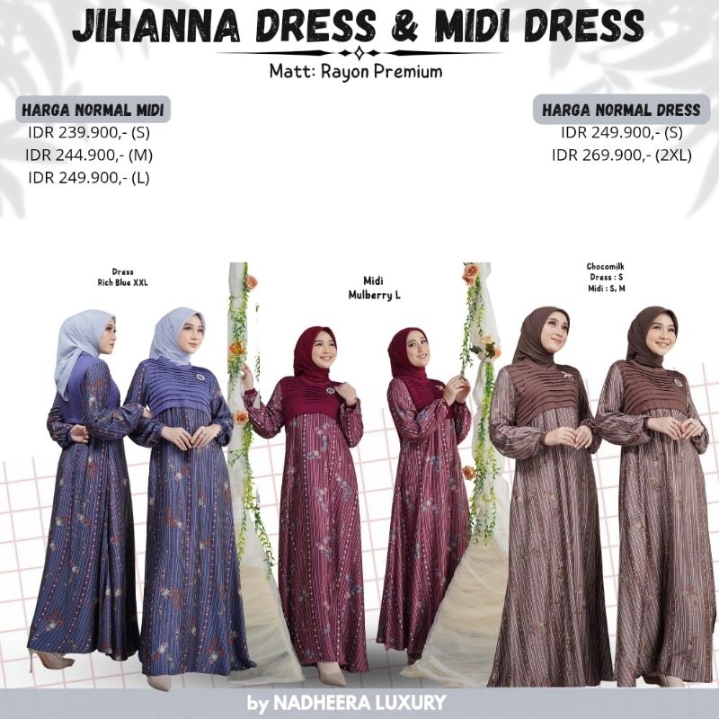 JIHANNA  MIDI DRESS NADHERA LUXURY