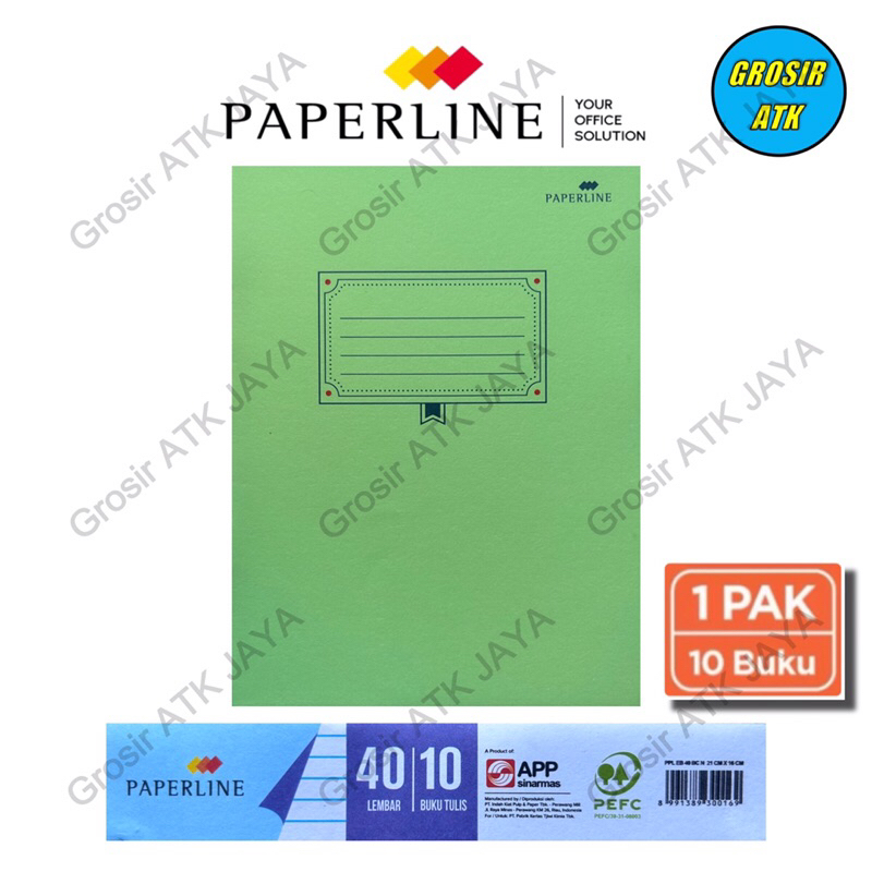 

1 Kodi 20 Pcs! BUKU TULIS PAPERLINE 40 LEMBAR