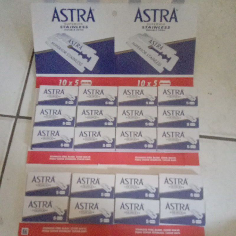 PISAU SILET ASTRA SUPERIOR STAINLESS DOUBLE EDGE