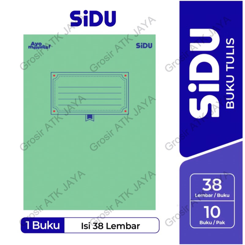 1 Kodi 20 Pcs BUKU TULIS SiDU GARIS ISI 38