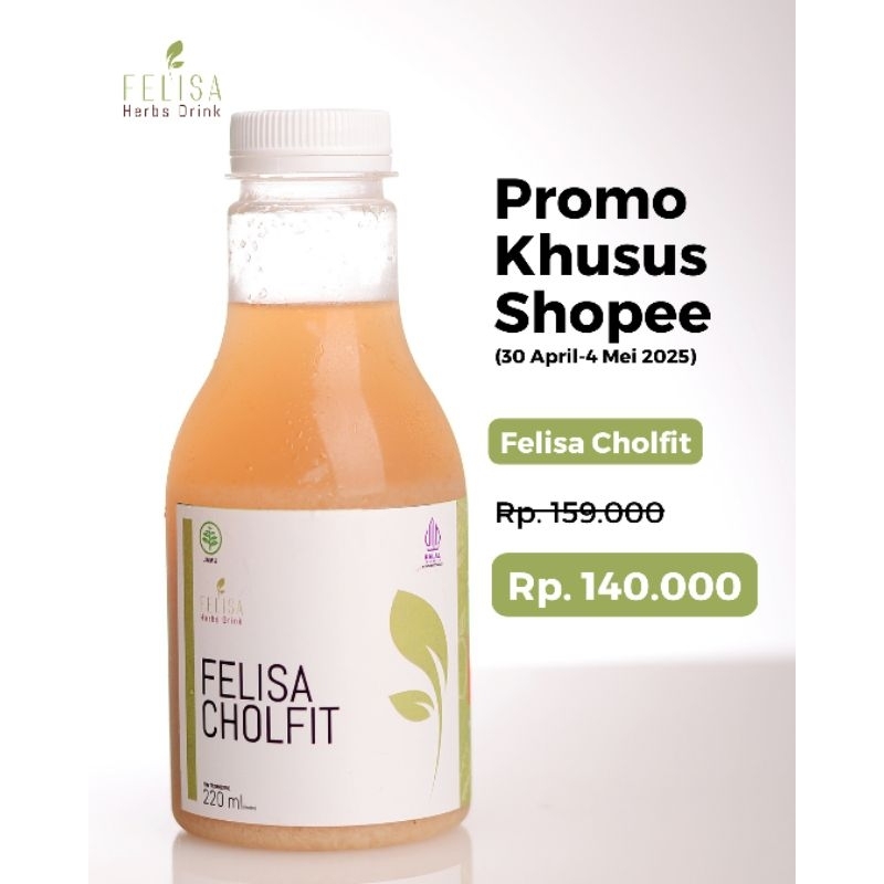 

Felisa Cholfit By dr. Febti | Jamu Wanita | Imun Booster | Peningkat Imun | Jamu Asam Urat | Jamu Kolesterol | Herbal Wanita