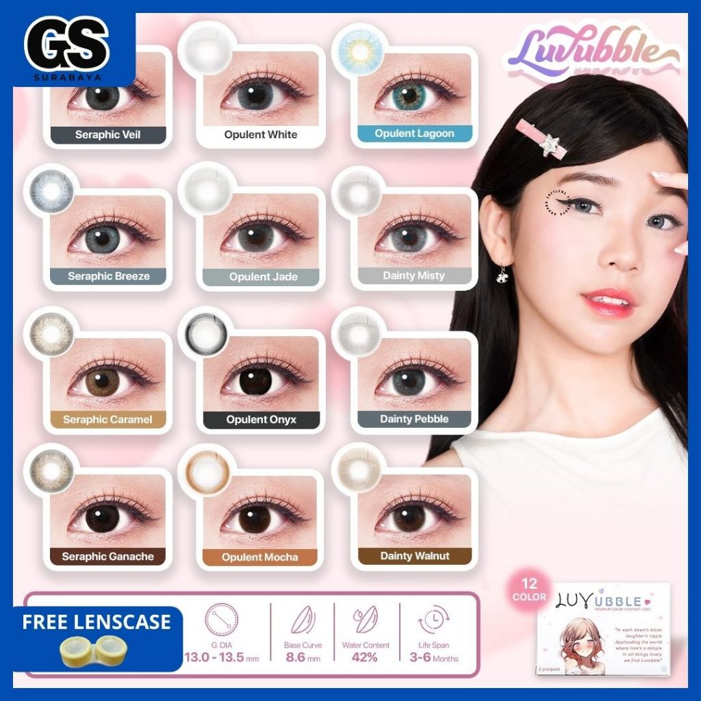 SOFTLENS LUVUBBLE 14.5MM NORMAL BY CTK / SOFTLENS BEST SELLER LUVUBBLE / SOFTLENS LUVUBBLE OPULENT D