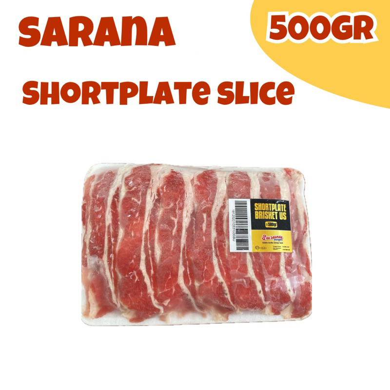 

(KHUSUS INSTAN) Sarana Shortplate brisket US//Daging Slice//Daging BBQ//Daging Sapi/Daging Berlemak