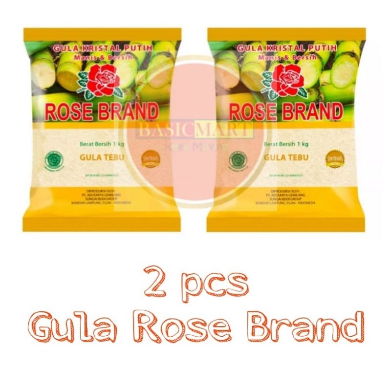 

Rose Brand gula pasir 2 pcs @ 1kg
