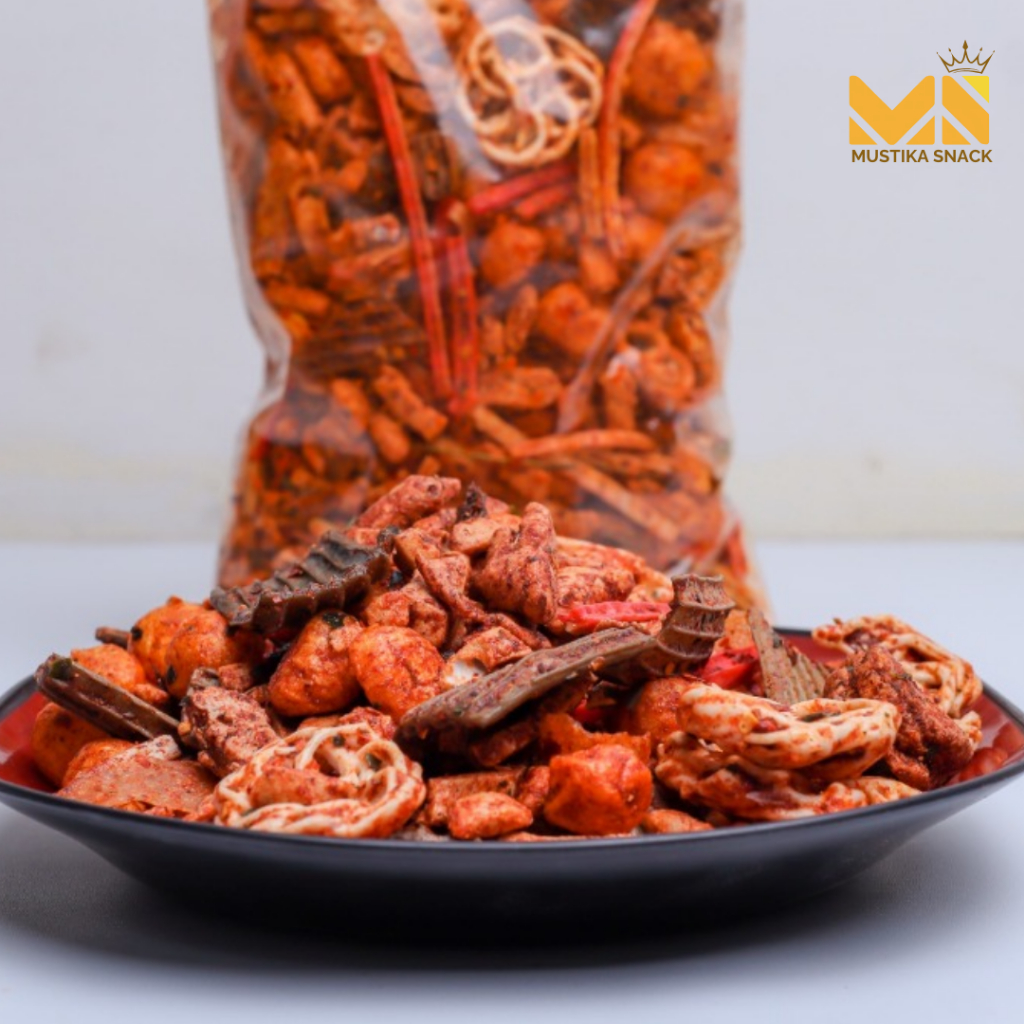 

Kerupuk Seblak Mix Pedas Daun Jeruk Campur 200gr