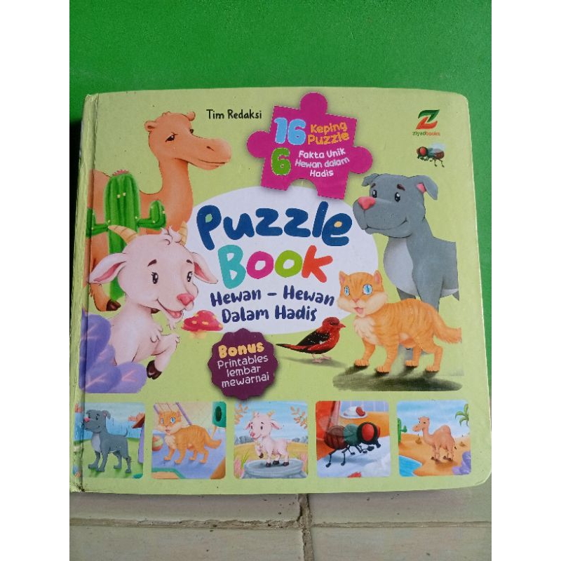 (PRELOVED BUKU ANAK)boardbook puzzle book hewan dalam hadits