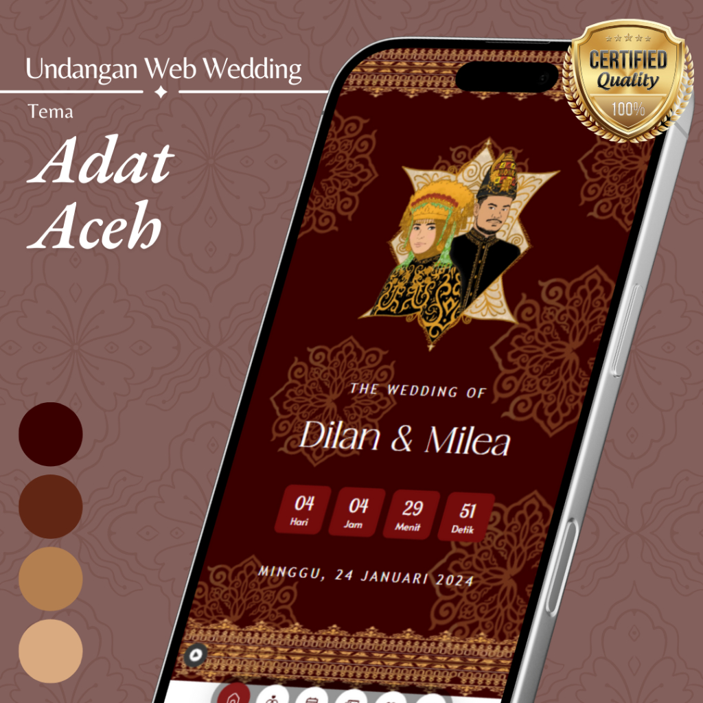 Adat Aceh - Undangan Digital Website Basic