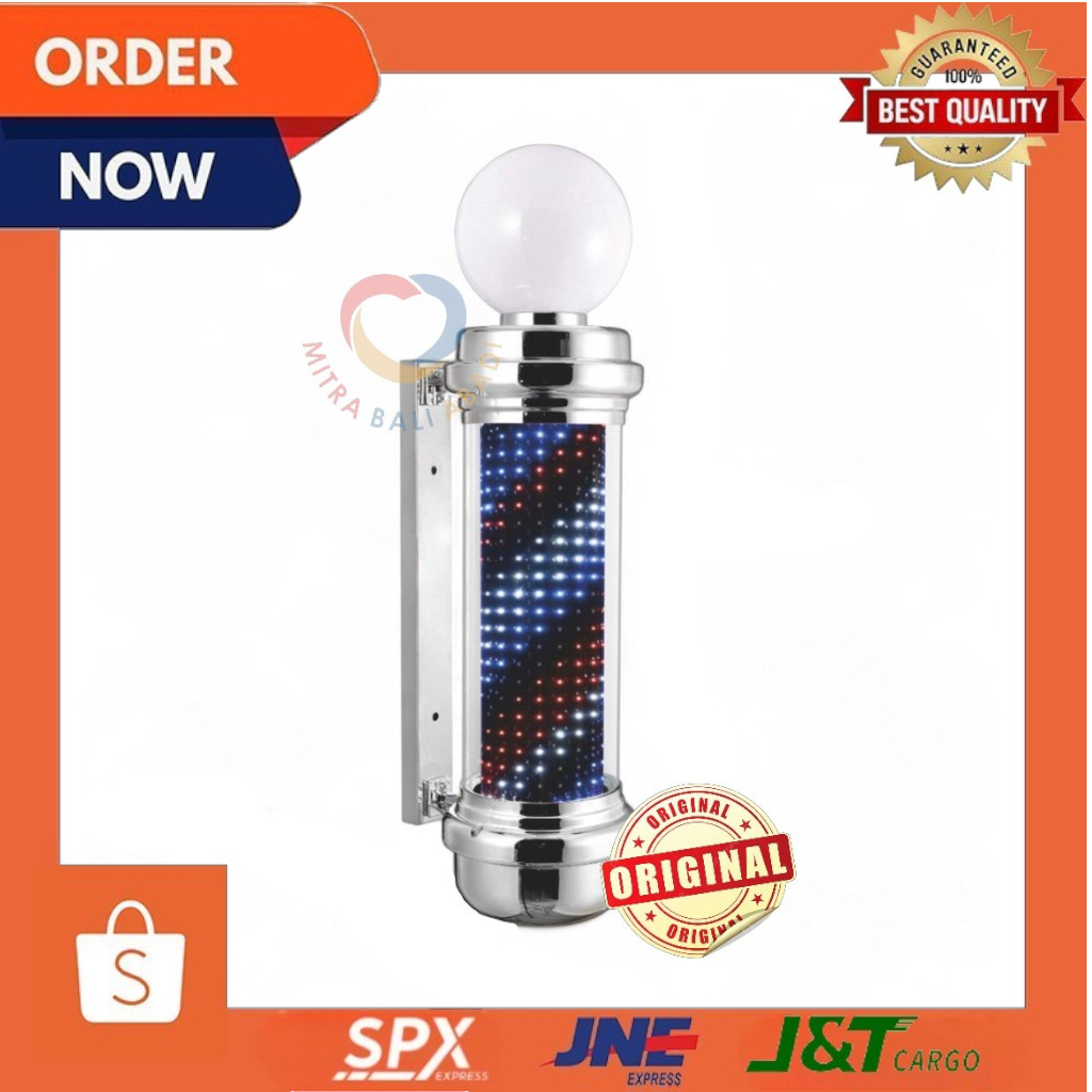 Barber Pole Stylish 90 CM - Lampu Barber Stylish LED - Pole Barber -  Lampu Barber Stylish LED 90 CM