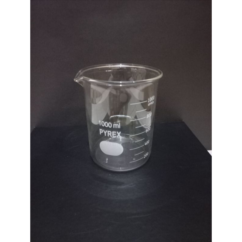 gelas beaker/gelas kimia 1000 ml pyrex