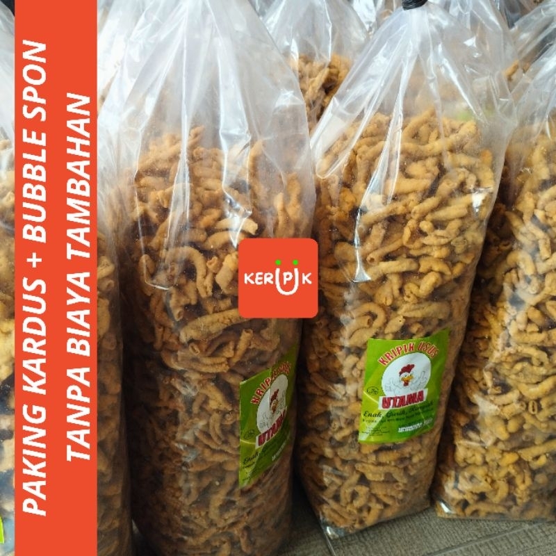 

TIDAK BAU - Keripik Usus Ayam Crispy Original 1kg
