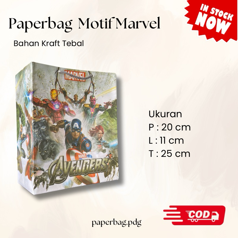 

Paperbag Motif Gambar Marvel besar 25x11x20 cm | READY STOCK | PaperbagGift | Tas Kado | Paperbag Barang | Paperbag Toko | Paperbag Cantik | Paperbag Full Print | Paperbag Tebal | Paperbag Kuat | Paperbag Terimakasih | Paperbag Ultah | Sempro