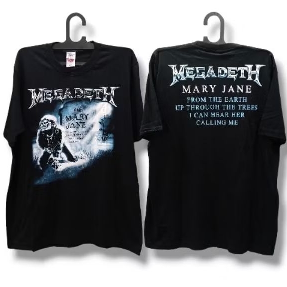 kaos MEGADEATH |built up 24s tanpa jahitan samping