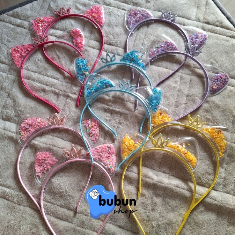 bando anak lucu bentuk telinga kucing