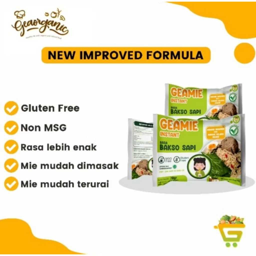 

Geamie Instant Goreng/Ayam Bawang/Bakso Sapi Special Gluten Free & Non MSG