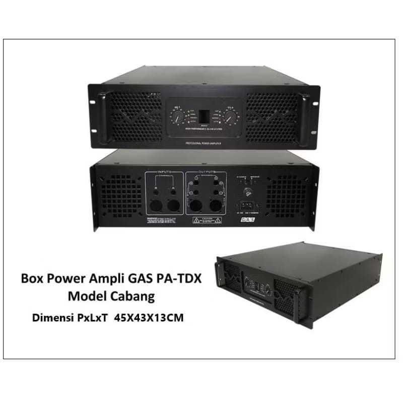 Box Power Amplifier GAS PA-TDX Full Besi Premium – Cocok untuk Rakit Power