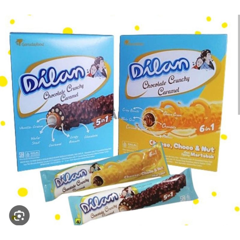 

Dilan Cruncy Chocolate caramel | Dilan Cheese Chocolate Caramel | 1 Box isi 12 pcs